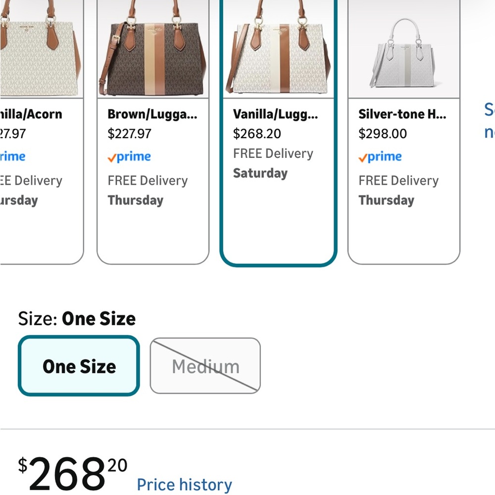 Michael Kors Brown and Cream Women's Bag - Picture 10 of 11